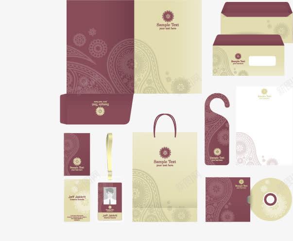 企業(yè)辦公用品VI矢量圖與免費素材資源全解析